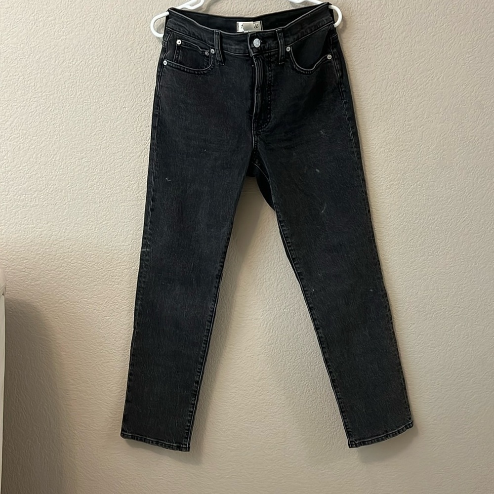Madewell Black Straight Leg Denim